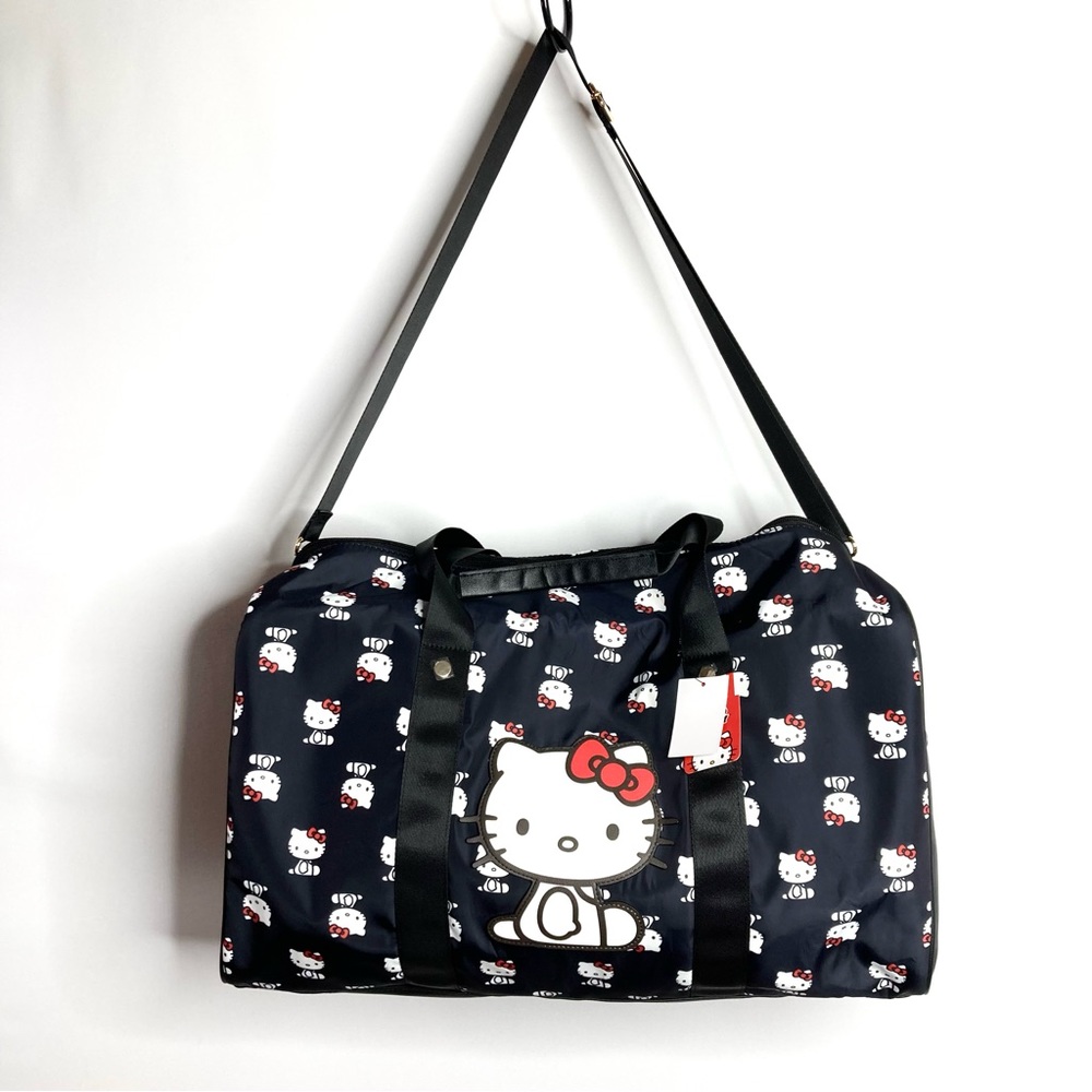 Hello Kitty Pattern Weekender Overnight Duffel Ba… - image 2